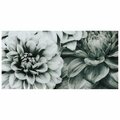 Solid Storage Supplies 36 x 72 in. Flower Blossoms Frameless Tempered Glass Panel Contemporary Wall Art SO2957051